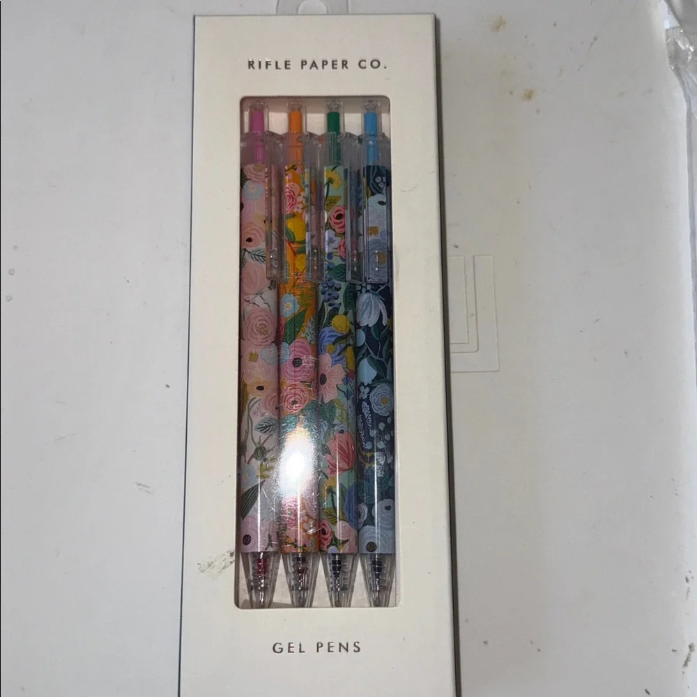 Rifle Paper Co. Colorful Floral Gel Pens and Notepad